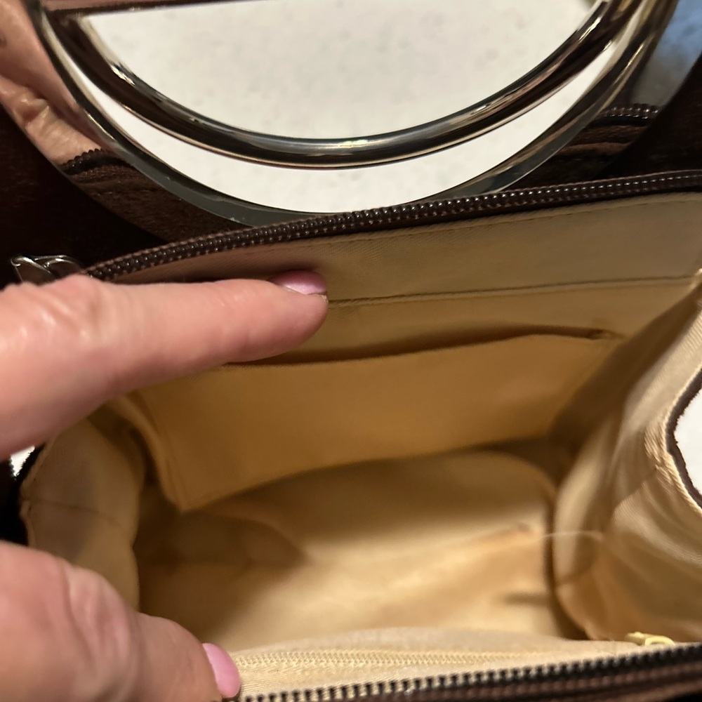 Multicolor Suede Patchwork Handbag - image 3